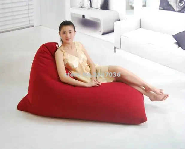 

RED New arrival high back support waterproof outdoor beach bean bag