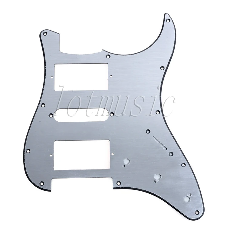 Aluminum Pickguard For Fender Stratocaster Style Electrc Guitar HSH,Brushed Surface