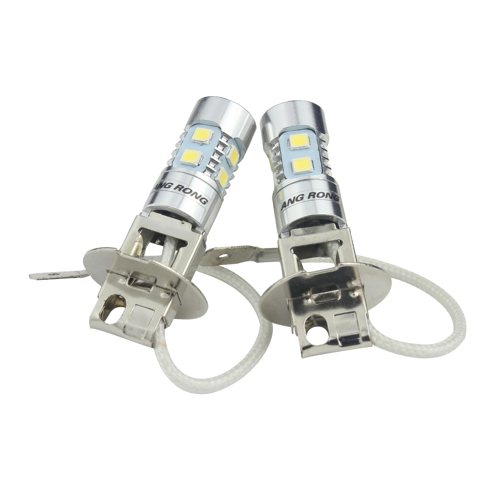 ANGRONG 2x H3 10 SMD Super White Xenon LED Headlight Fog Light Bulb Lamp Motorcycle Car Led Light