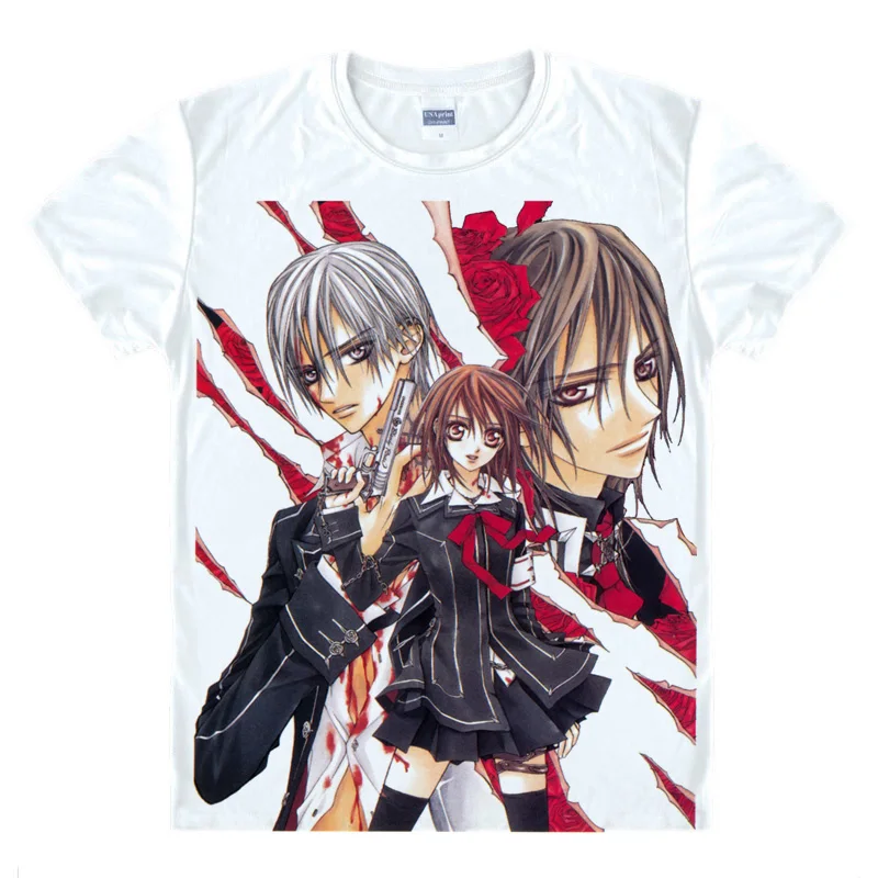 Vampire Knight T-Shirts Multi-style Short Sleeve Shirts Banpaia Naito Yuki Cross Kaname Kuran Zero Kiryu Cosplay Shirt image 5