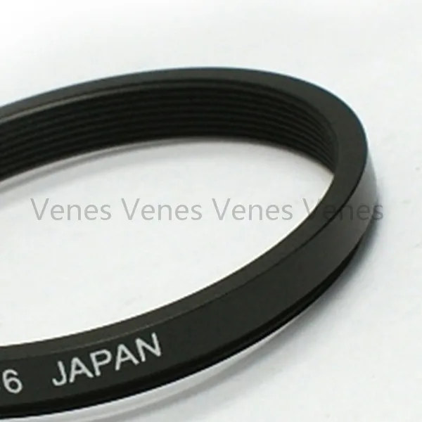 Venes 2 peças adaptador de filtro anel passo 49mm-46mm, lente de 49mm a 46mm, acessório