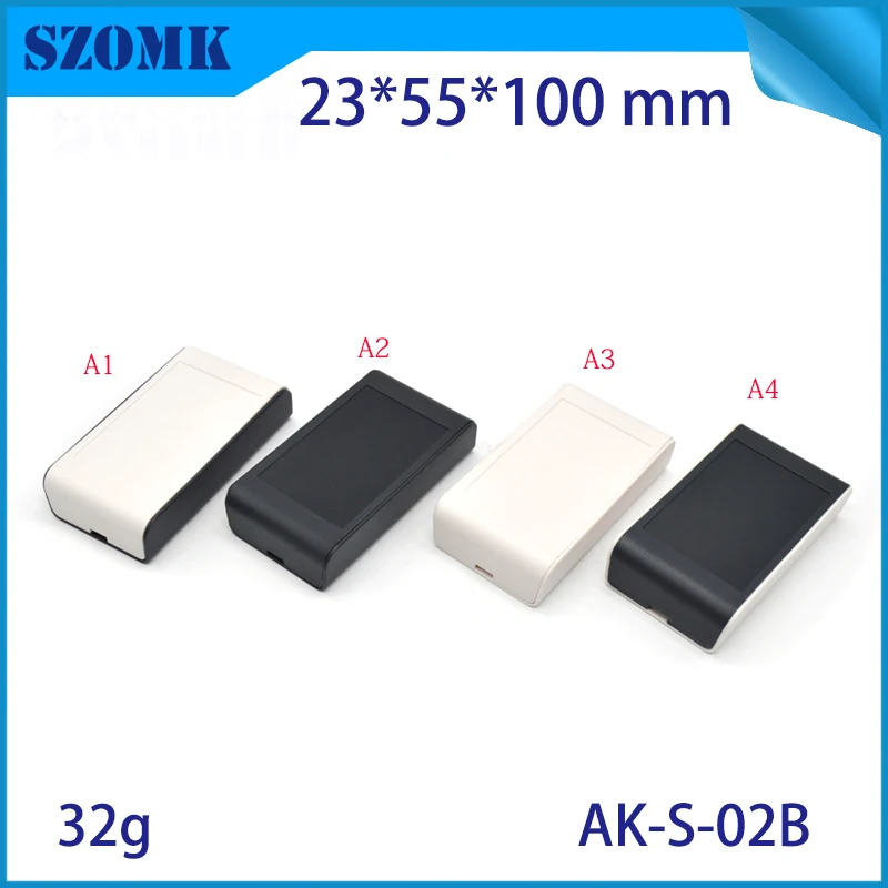 10Pieces a lot electronics enclosures plastic 100*55*23mm hand held enclosures and box case GPS sensor housing case szomk diy