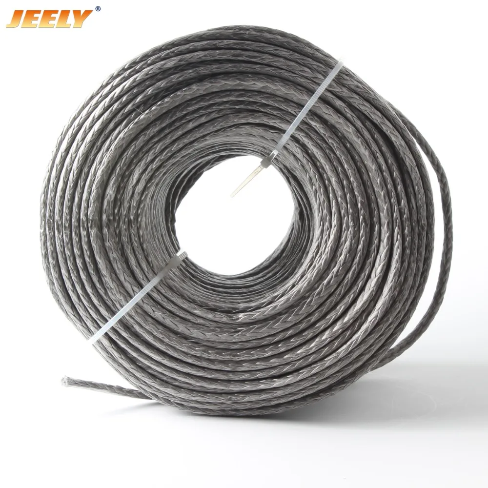 JEELY 500m 6mm 12 Weaves UHMWPE Hollow Braid Marine Anchor Winch Rope