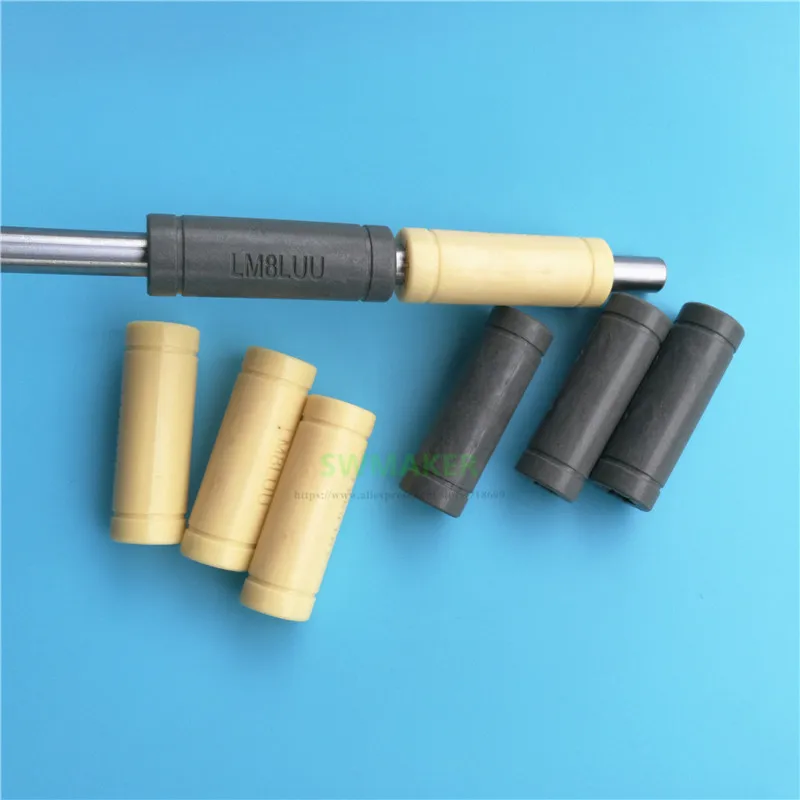4pcs Solid Polymer LML8UU Linear Bearings Bushing LM8LUU 8MM 8*15*45mm Prusa for Mendel DIY CNC machine