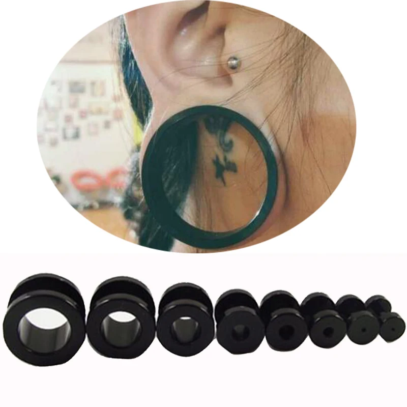2Pcs Black Ear Plug…