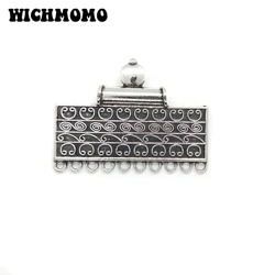 New 1pcs 43*59MM Retro  Alloy Rectangle Pendants Charms Tassel Loop Linker Connector  for DIY Jewelry Accessories