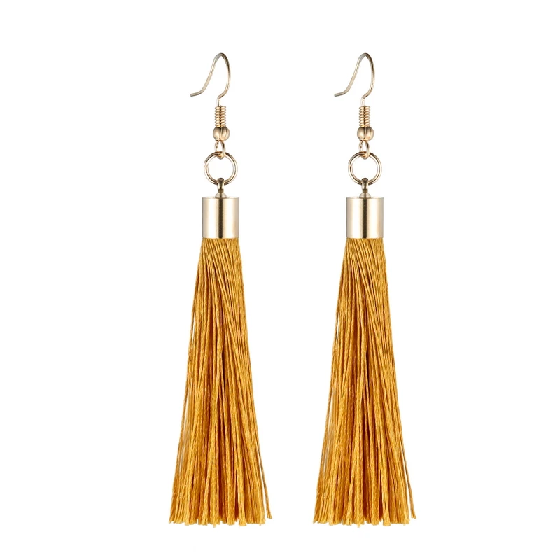 LOVBEAFAS Fringe Quaste Ohrringe Für Frauen Gold Farbe Vintage Lange Tropfen Baumeln Ohrringe Mode Hochzeit Schmuck Party Geschenk – Detail 16