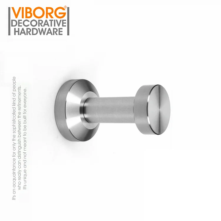 VIBORG Solid 304 Stainless Steel Bathroom Single Towel Holder Towel Rack Towel Hook Robe Hook Hanger Hat Coat Clothes Hook