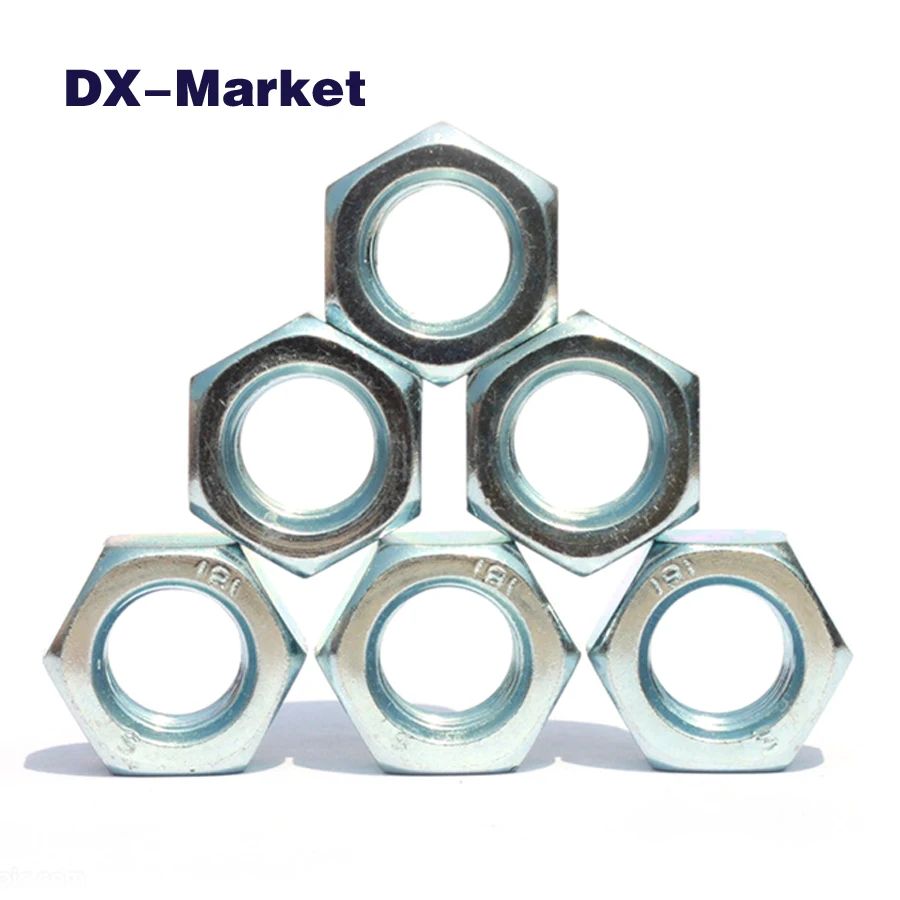 m2 m2.5 m3 m4 m5 m6 m8 m10 m12 m14 m16 m18 m20 m22 m24 , 200pcs , hexagon nuts , din934 carbon steel hex nut ,B001