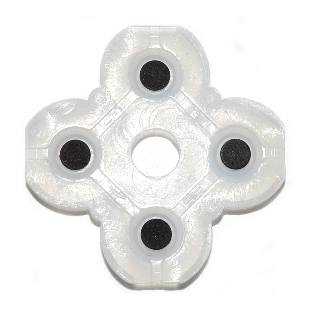 100 conjuntos de almofadas de botão condutoras, borracha macia de silicone para sony playstation 4 e ps4