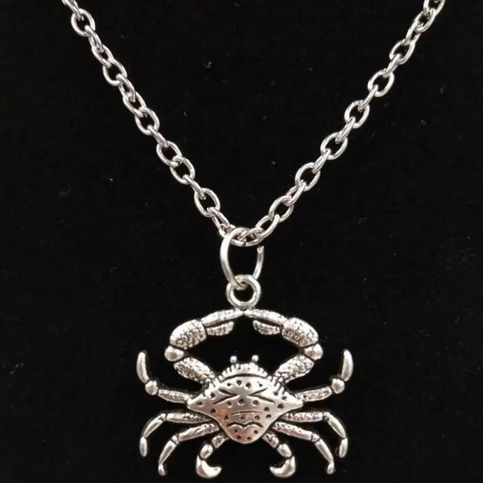 5pcs/Lot New Fashion Vintage Ferocious crab Charms Pendant Necklace For Women Jewelry Gift  56