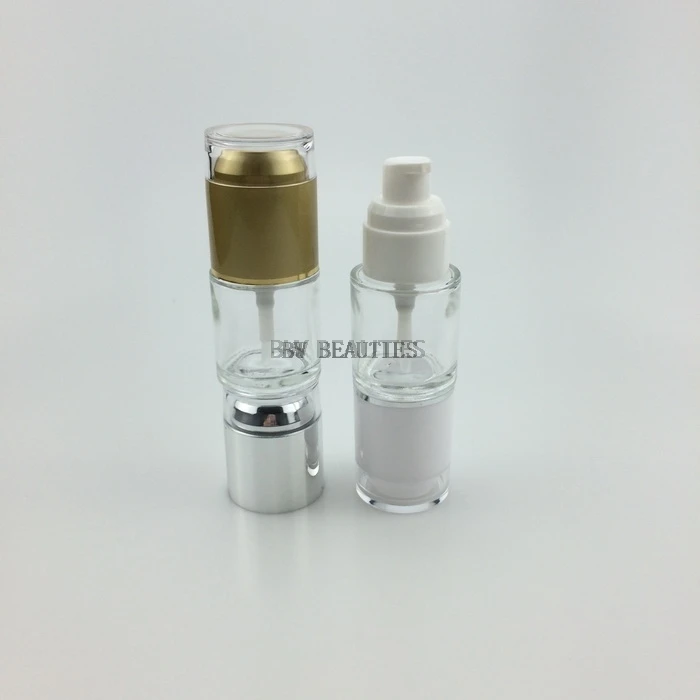 300pcs/lot 20ml Clear Glass Bottle With Acrylic Lid. Lotion/Essetial Oil/Moisturizer/Facial Water Cosmetic Containers