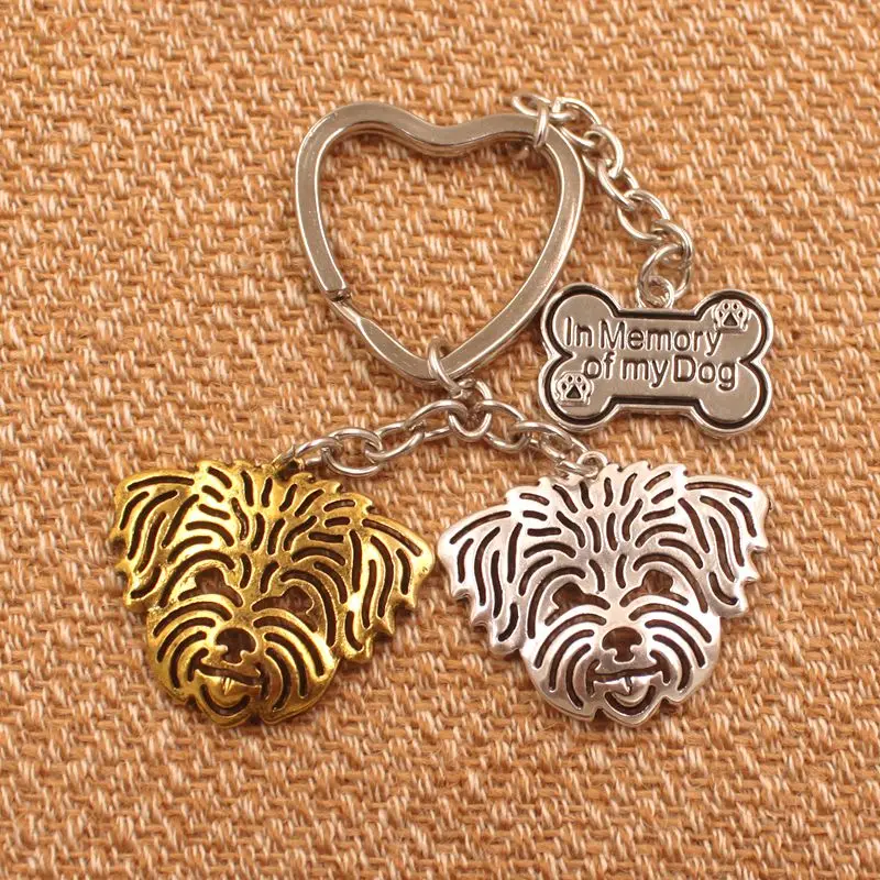 جديد لطيف لاسا أبسو الكلب الحيوان محفظة حقيبة يد قلادة حديدية المفاتيح لحقيبة سيارة المرأة حلقة رئيسية K157