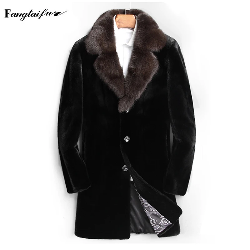 Men's Luxury Mink Fur Coat