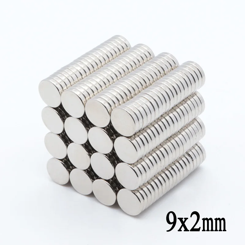 

200pcs 9x2 mm neodymium magnet N35 Small Disc Round Super Strong magnets 9x2 mm Powerful Rare Earth Neodymium Magnets 9x2 mm