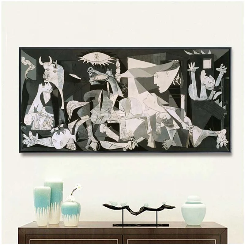 Full square round drill 5D Diy Diamond Painting Spain France Picasso Classic Guernica 1937 Germany Figure cross stitchZP-017