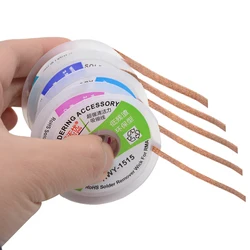 1PCS 1515 2015 2515 3015  Width 1.5mm 2.0mm 2.5mm 3mm 3.5mm Length 1.5MDesoldering Braid Solder Remover Wick Wire Repair Tool