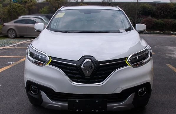 Higher star ABS chrome 2units car headlamp decotraion trim+4units taillight decoration trim for Renault Kadjar 2015