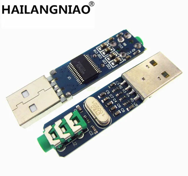 5PCS/LOT 5V USB Powered PCM2704 MINI USB Sound Card DAC decoder board for PC Computer