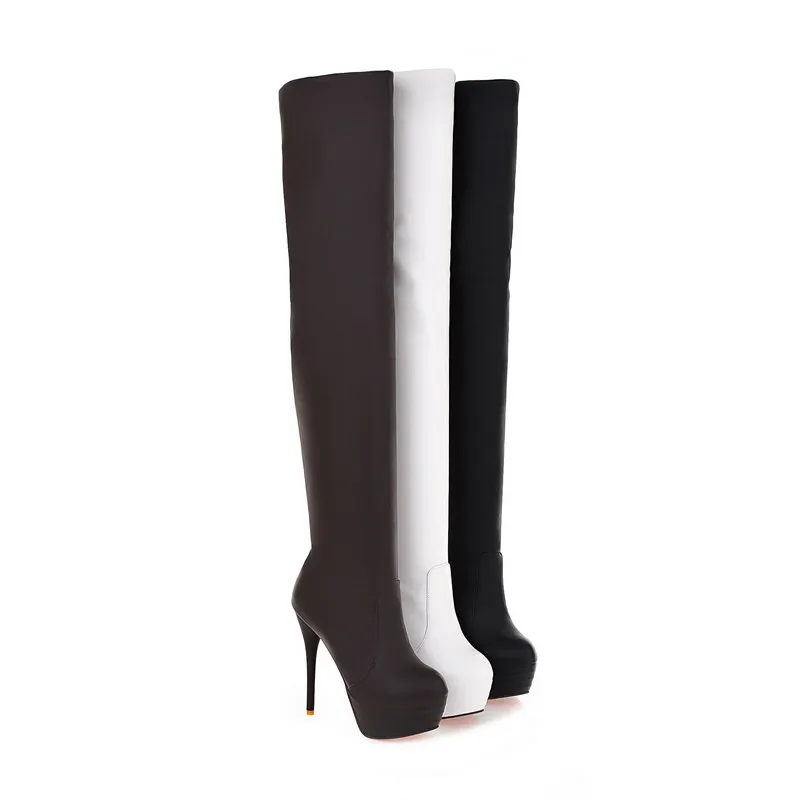 ASUMER large size 34-46 over the knee boots platform ladies shoes women boots sexy thin high heels shoes thigh high boots 2020