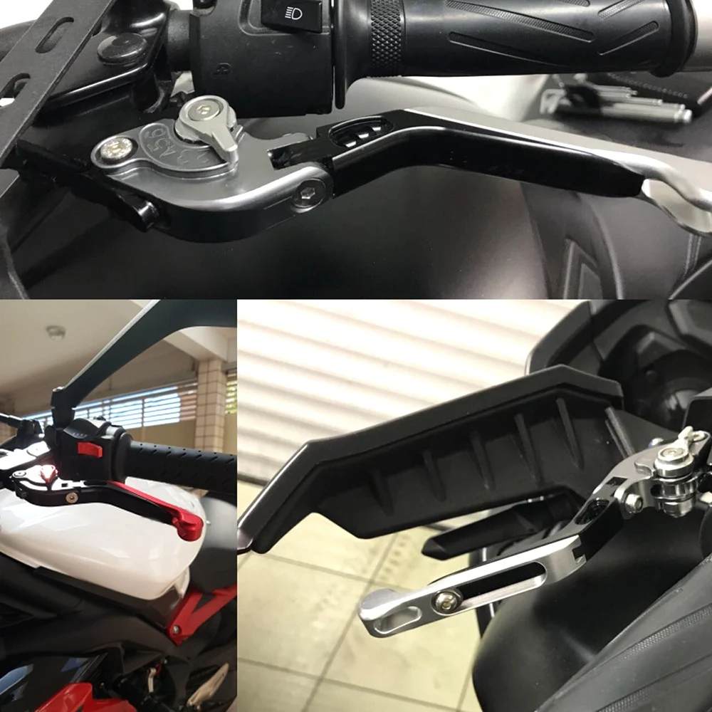 Motorcycle Accessories CNC Aluminum Foldable Extendable Brake Clutch Levers For YAMAHA MT-03 MT03 MT 03 2015 2016 2017 2018