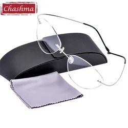 Chashma Eyewear 2 G Ultra Light Titanium Glasses Frame Reading Glasses Myopia Prescription Lenses RX