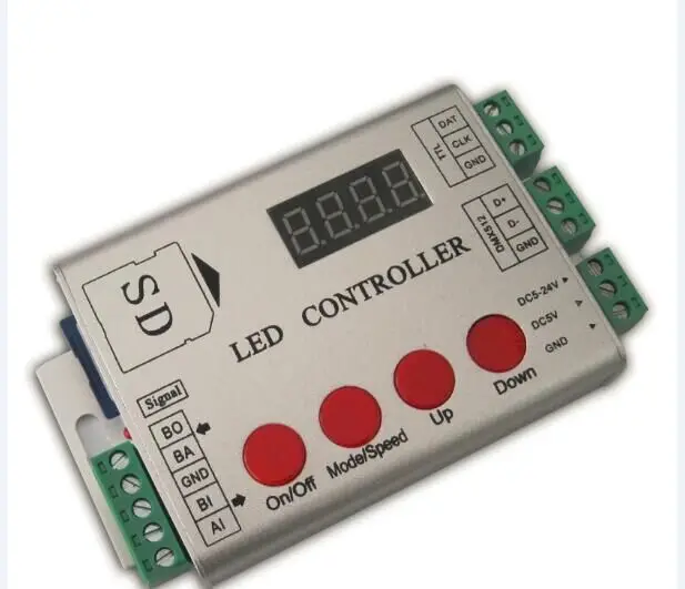 led pixel controller;SD card;2048pixels controller;support dmx console(to select the programmes);2811/2812/WS2801/TM1804/WS2821