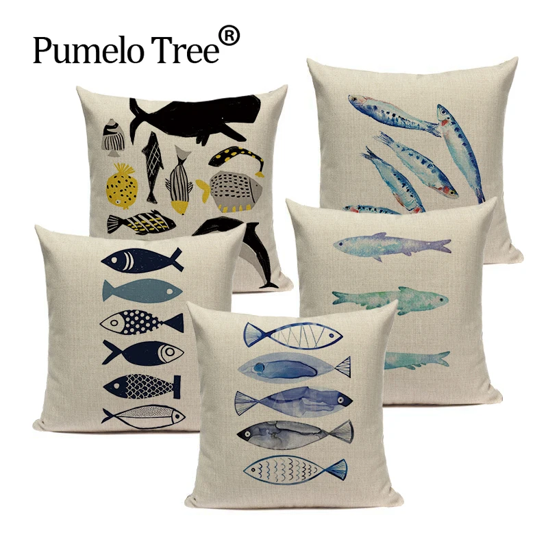 Nordic Home Decoration Throw Pillow Fish Cushion Covers High Quality Decorative Pillows Custom Pillowcase On Pillows