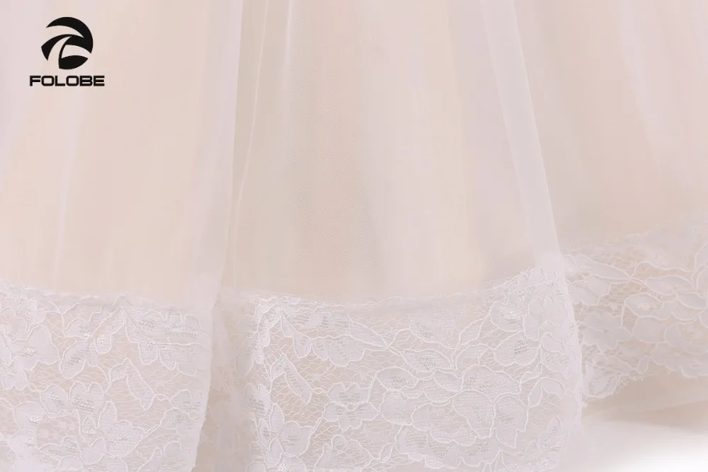 แชมเปญคริสตัลลูกปัดลูกไม้ดอกไม้สำหรับงานแต่งงานโบว์ Sash Girls First Communion Gowns ชุดพิเศษ