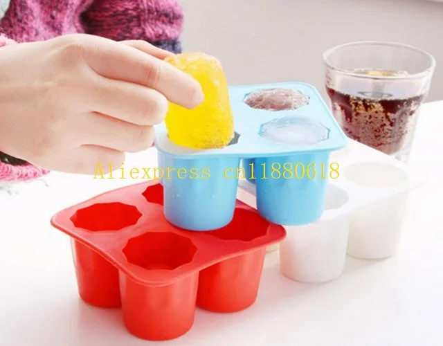 

200pcs/lot Free Shipping Party DIY Summer Drinking Tool Ice Tray Cup Mold Cold Ice Cube Mold For Ice Cream Icing Box Makes