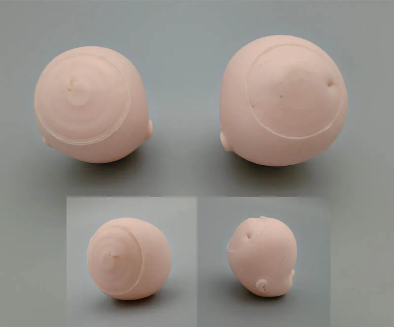 2pcs/lot Soft DIY Practice Makeup Doll Heads For 11.5\