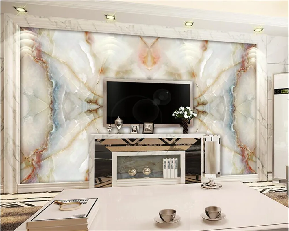 

beibehang Marble backdrop 3D wallpaper mural HD marble picture background wall tiles mural jade stone hotel interior wallpaper