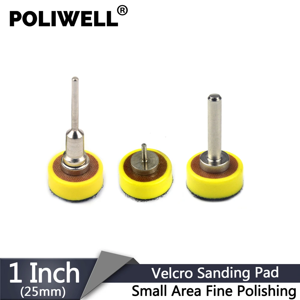 

POLIWELL 1 inch 25mm Hook & Loop Sander Backing Pad Sanding Pad Rotary Sanding Disc Sucker Pad Polishing Grinding Abrasive Tools