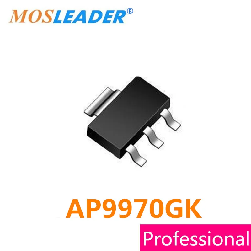 

Mosleader AP9970GK SOT223 100 шт. 1000 шт. AP9970 AP9970G N-Channel 60V 5.8A, сделано в Китае, высокое качество