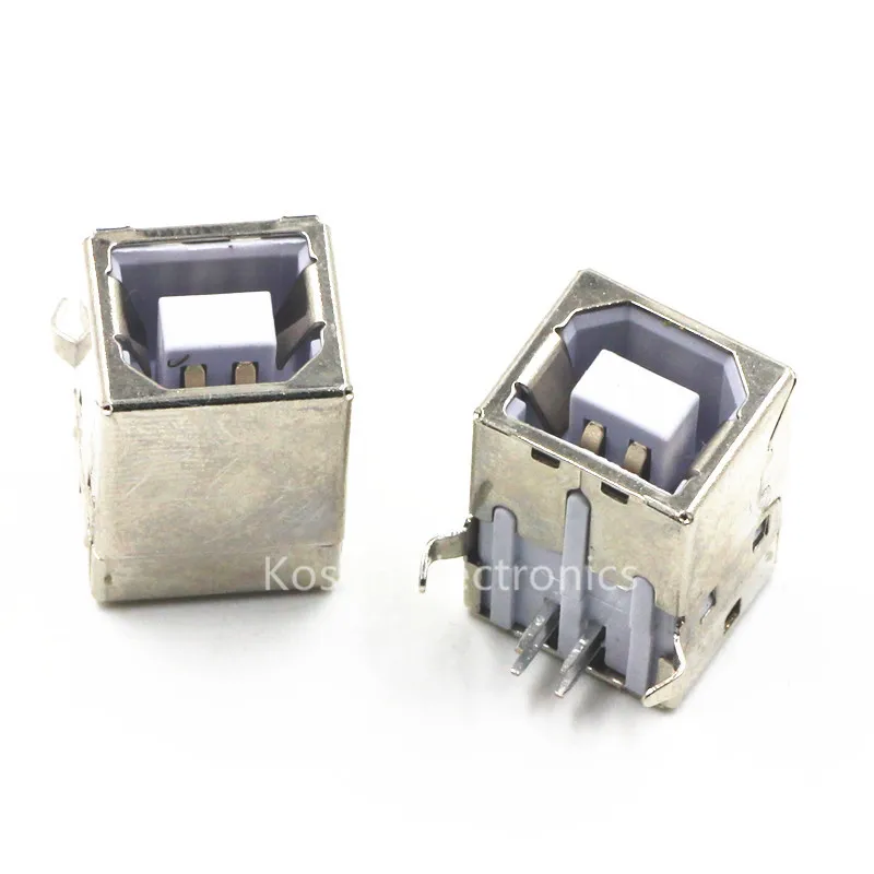 10 stücke USB typ B 90 buchse Löten PCB Stecker Drucker interface
