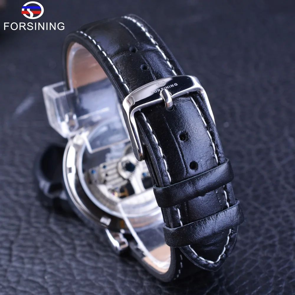 Forsining Men\'s Mechanical Watches with Automatic Winding Steampunk Watch Waterproof Design Mens Watches Top Brand Luxury Clock