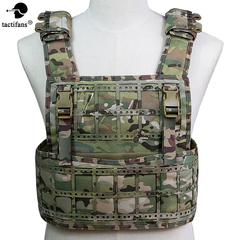 

TACTIFANS Men Tactical Vest 1000D Nylon Material Laser-cut Pals Molle System Military Equipment Tactical 9 Different Colors