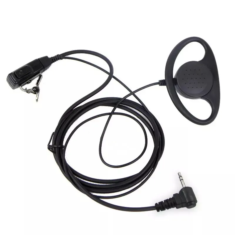 D shape 2.5mm headphone for Motorola T5428,T5620,T5,T6,T7,T8, talke about HYTERA TC310,TC320,TYT TH 2R,3R walkie talkie