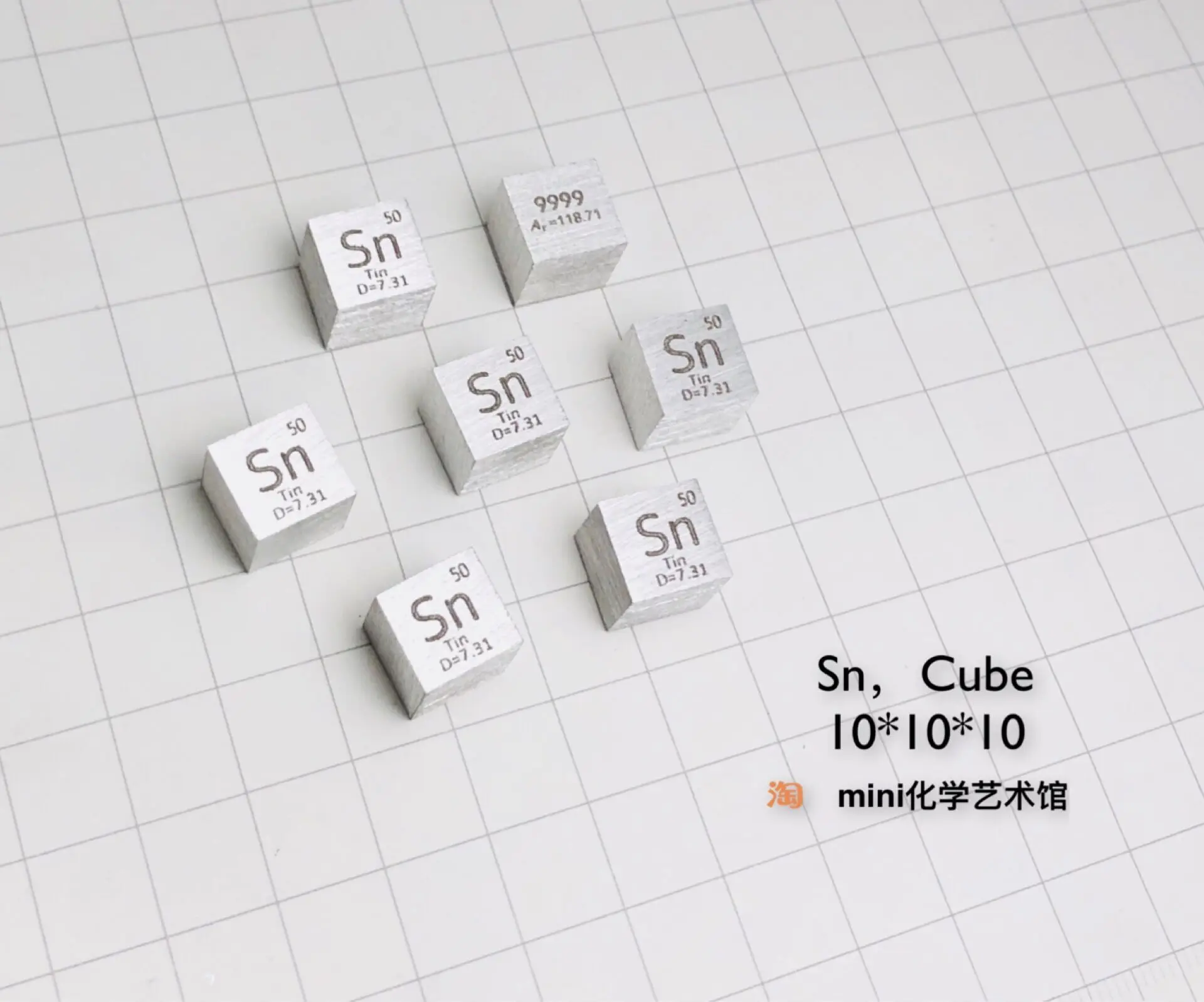 Tin Cube Metal Tin Tin Target Tin Cube Periodic Table Cube Sn 9999