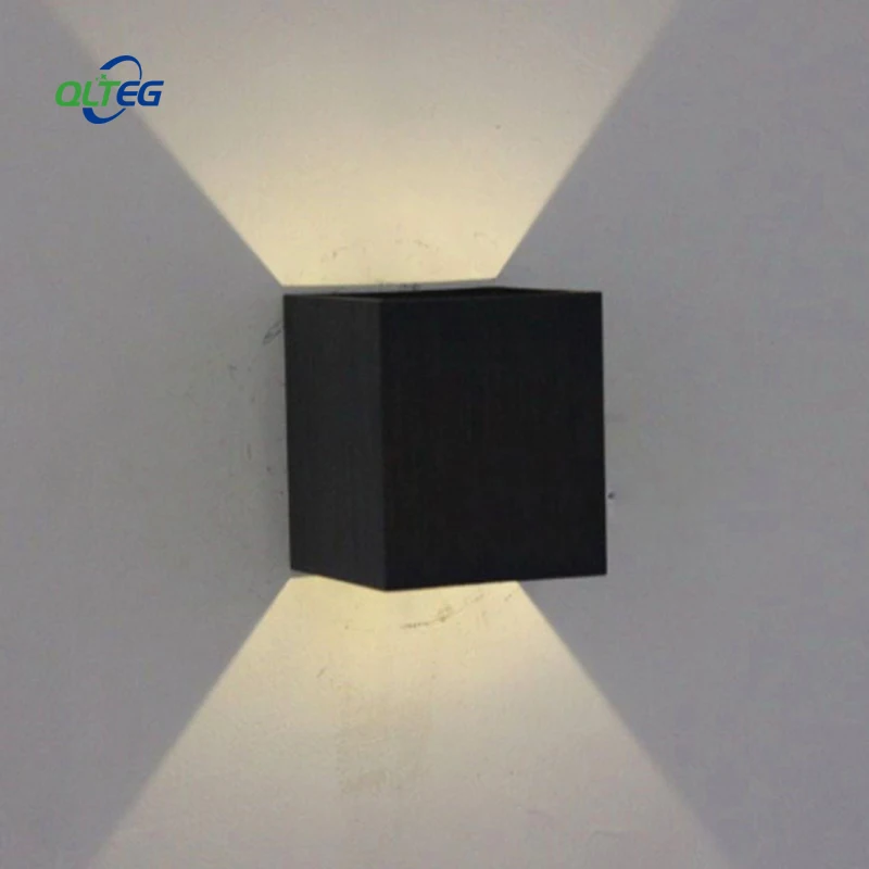 

QLTEG 5W lampada LED wall lamp rail project Square LED Aluminium wall light bedside room bedroom Indoor wall lamps arts