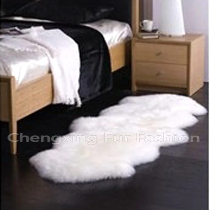 

CX-D-112 70x110cm Australian Sheepskin Hairy Carpet for Living Room Bedroom Rugs Skin Fur Plain Fluffy Area Rugs Fur Mat