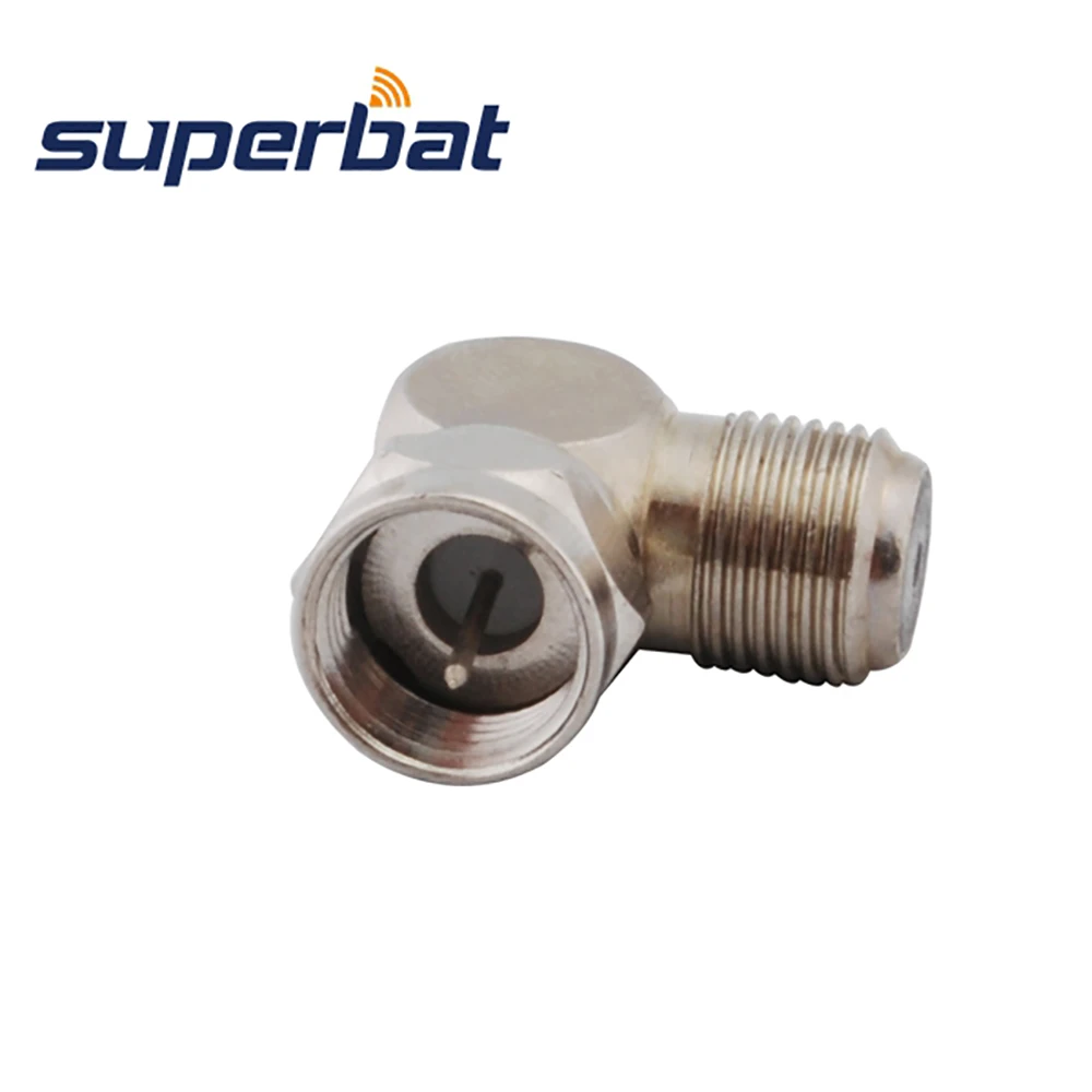 Superbat 5 stücke F Adapter F Männlich zu Weiblich Rechten Winkel RF Koaxial Stecker