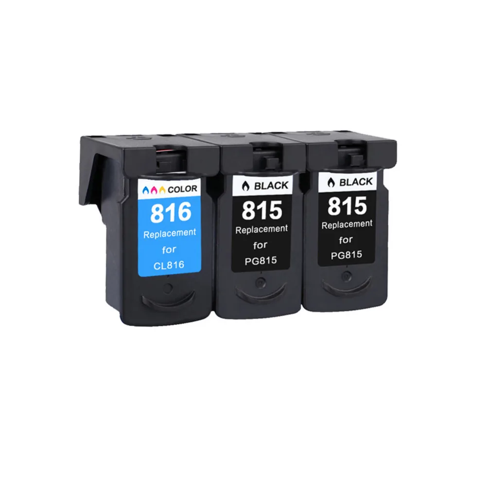

YLC 3pcs PG-815 CL-815 PG815 CL816 Compatible Ink Cartridges For Canon Pixma MX 358 368 418 428 IP2780 MP236 MP259 printer