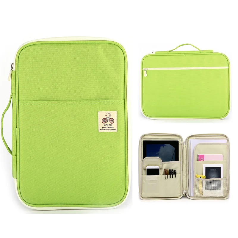 A4 File Bag Receives Office Information Portable Computer Bag Waterproof Oxford Cloth Filing Products File Folder Stationery