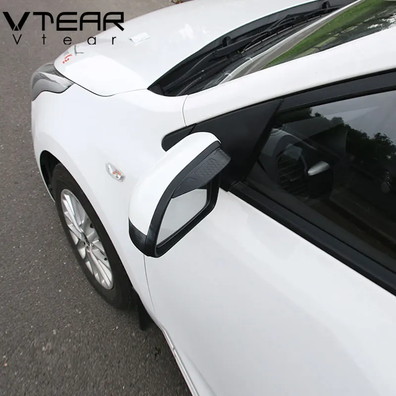 Vtear For Kia Rio 4 X-Line rear view mirror visor side Sun Rain Protection Shield Exterior body decoration accessories 2017-2019