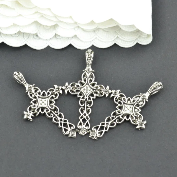 15Pcs Metal Cross C…
