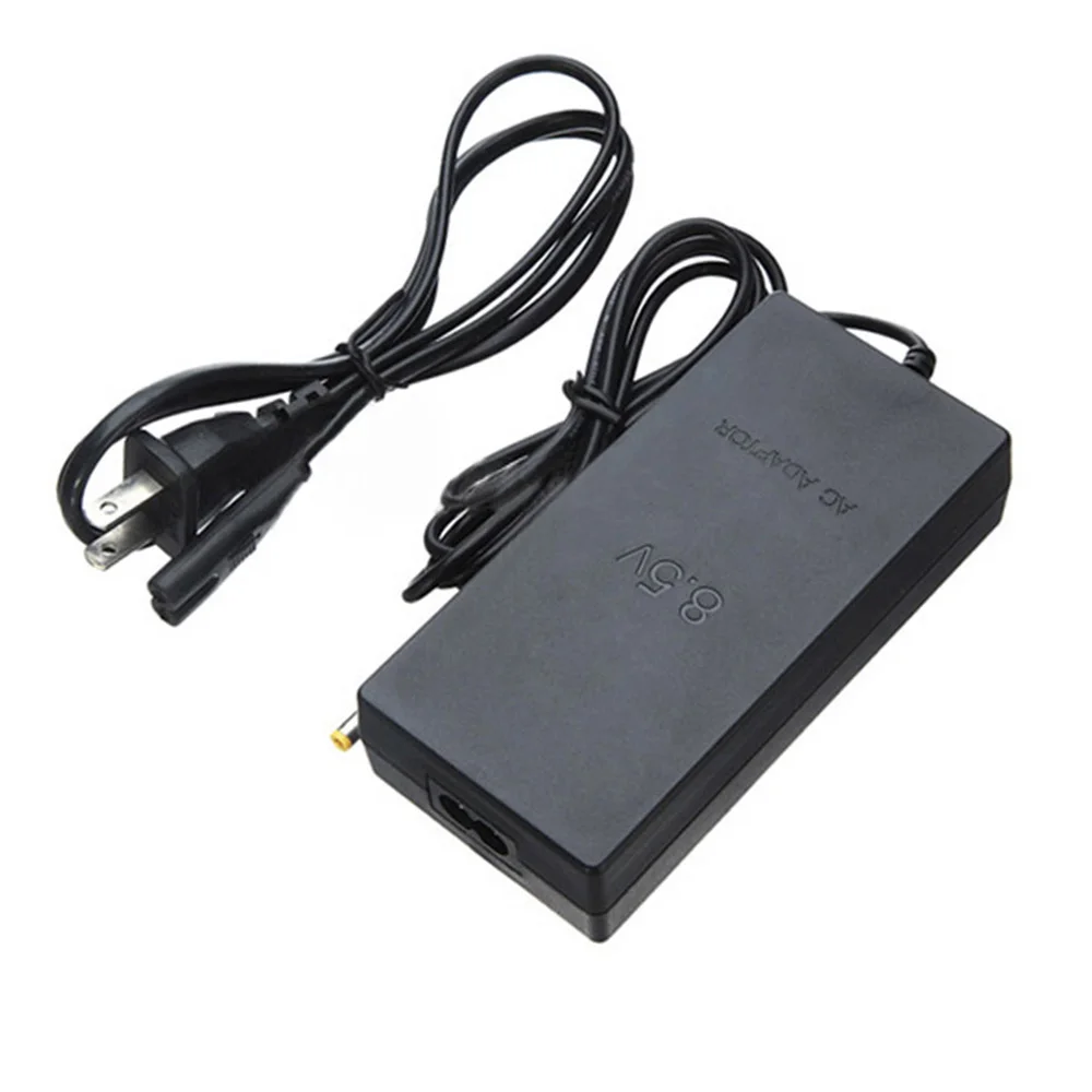 Cable cargador para PS2, adaptador de CA para consola Play Station 2, alimentación SlimSupply, enchufe europeo negro