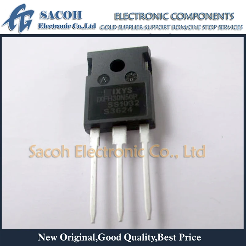 

Refurbished Original 10Pcs/Lot IXFH30N50P IXFH30N50 IXFH30N50Q3 TO-247 30A 500V Single MOSFET Transistor