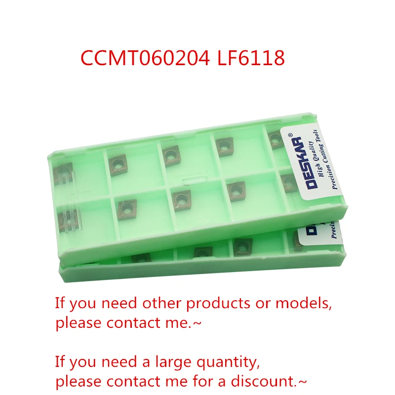 DESKAR CCMT060204 CCMT060208 CCMT09T304 CCMT09T308 CCMT120404 CCMT120408 LF6118 LF6018 Carbide Insert CCMT Inserts