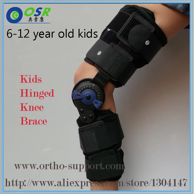 Kids Post Op Hinged Knee Braces ROM Medical Osteoarthritic Knee Support For Children With Lock For Walking Laying And Sports